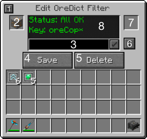 Ore Dictionary Filter GUI